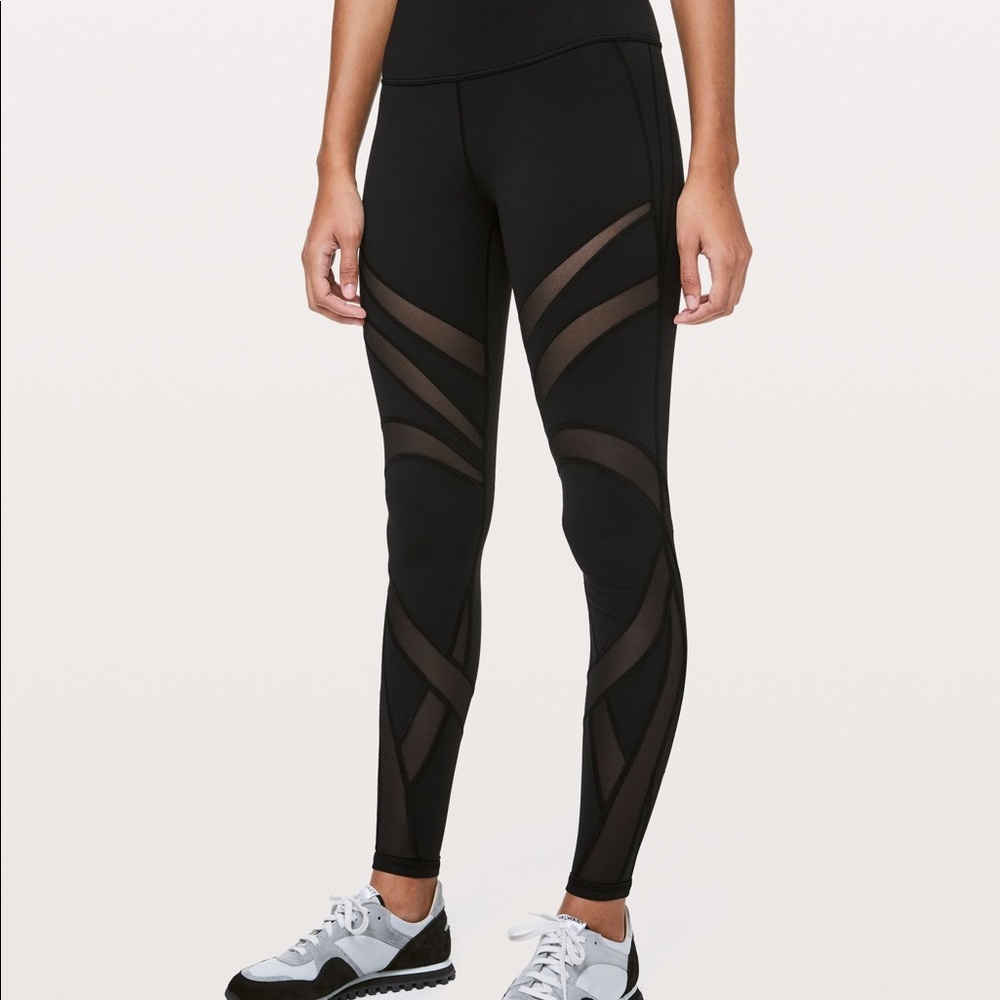 Lululemon mesh leggings basically brand new!